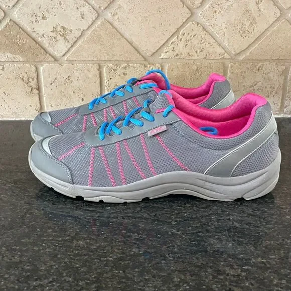 Vionic Alliance Grey Pink Blue Women’s 11 Athletic Walking Shoes Orthopedic - Picture 1 of 7